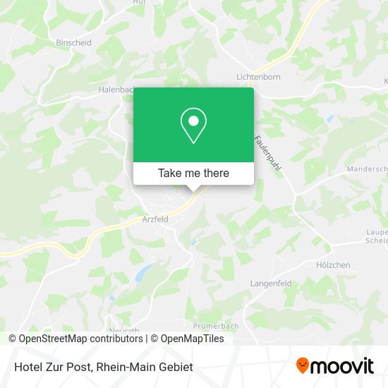 Карта Hotel Zur Post