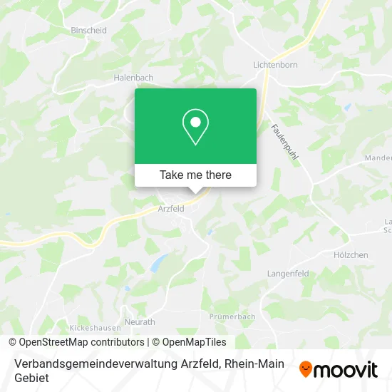 Карта Verbandsgemeindeverwaltung Arzfeld