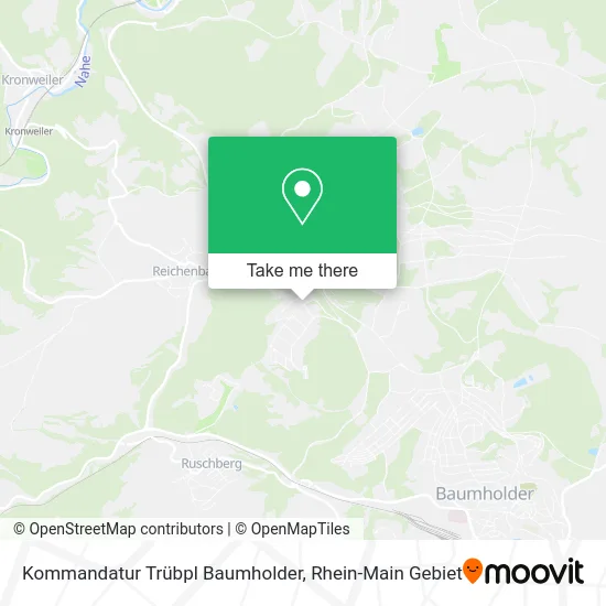 Карта Kommandatur Trübpl Baumholder