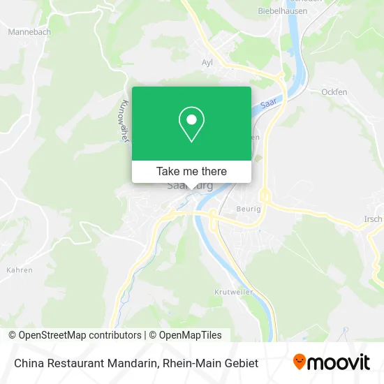 Карта China Restaurant Mandarin