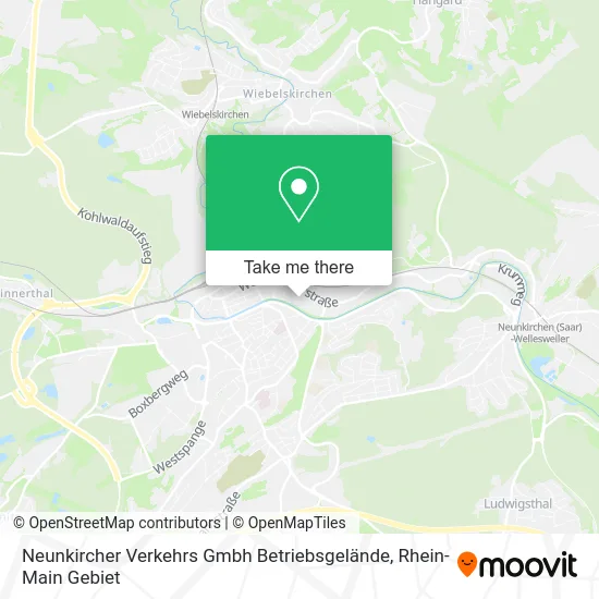 Карта Neunkircher Verkehrs Gmbh Betriebsgelände