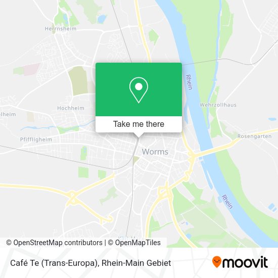 Карта Café Te (Trans-Europa)