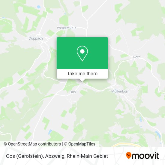Карта Oos (Gerolstein), Abzweig