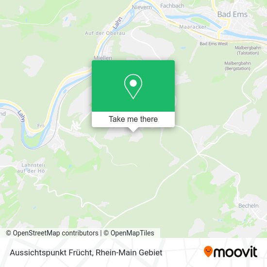 Карта Aussichtspunkt Frücht