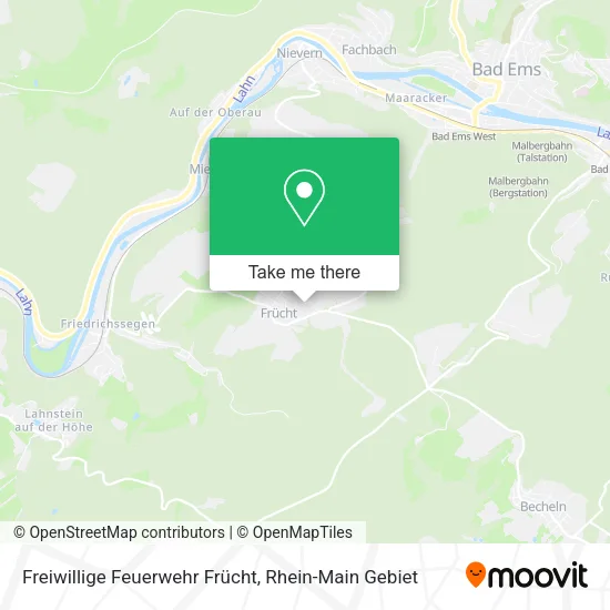 Карта Freiwillige Feuerwehr Frücht