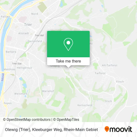 Карта Olewig (Trier), Kleeburger Weg