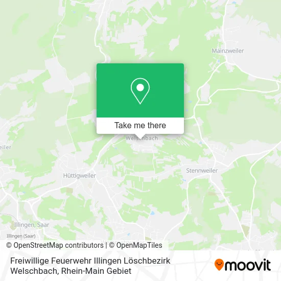 Карта Freiwillige Feuerwehr Illingen Löschbezirk Welschbach