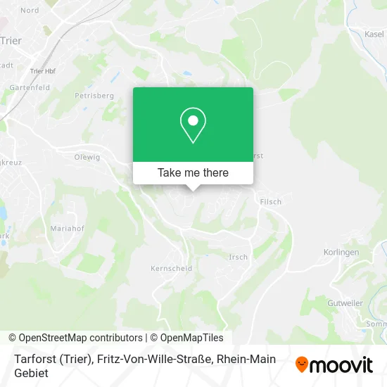 Карта Tarforst (Trier), Fritz-Von-Wille-Straße