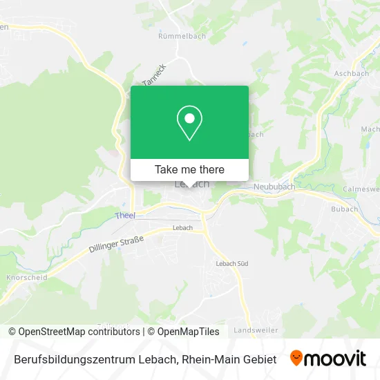 Карта Berufsbildungszentrum Lebach