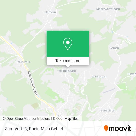 Карта Zum Vorfuß