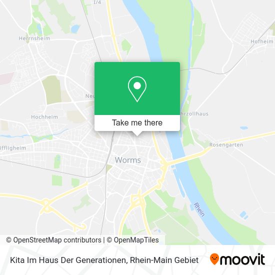 Карта Kita Im Haus Der Generationen