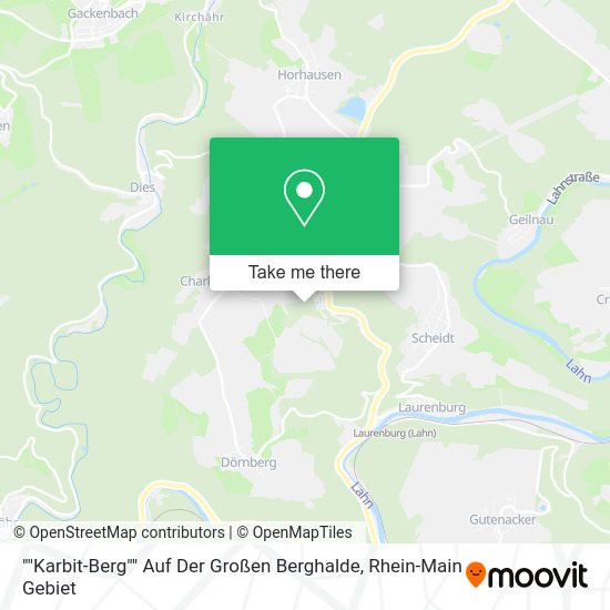 Карта ""Karbit-Berg"" Auf Der Großen Berghalde