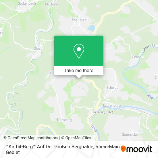 Карта ""Karbit-Berg"" Auf Der Großen Berghalde