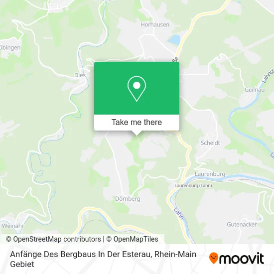 Карта Anfänge Des Bergbaus In Der Esterau