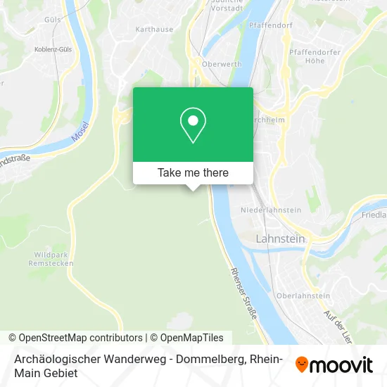 Карта Archäologischer Wanderweg - Dommelberg
