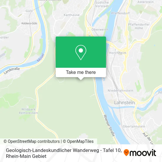 Карта Geologisch-Landeskundlicher Wanderweg - Tafel 10