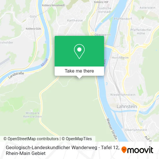 Карта Geologisch-Landeskundlicher Wanderweg - Tafel 12