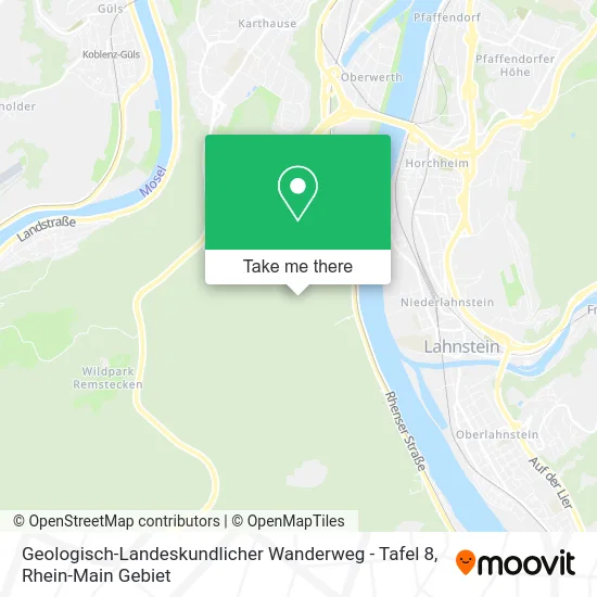 Карта Geologisch-Landeskundlicher Wanderweg - Tafel 8