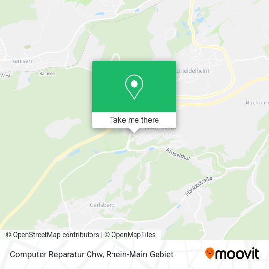 Computer Reparatur Chw map