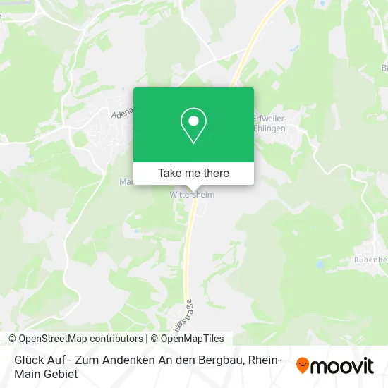 Карта Glück Auf - Zum Andenken An den Bergbau
