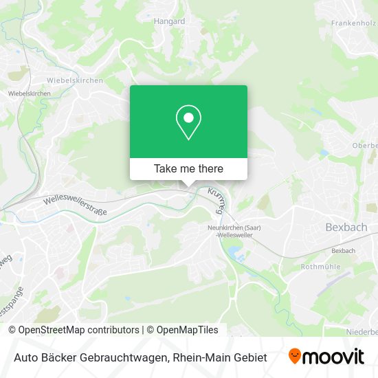 Карта Auto Bäcker Gebrauchtwagen
