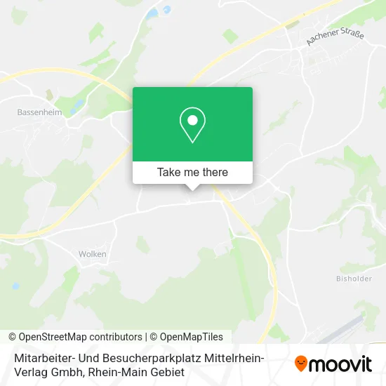 Карта Mitarbeiter- Und Besucherparkplatz Mittelrhein-Verlag Gmbh