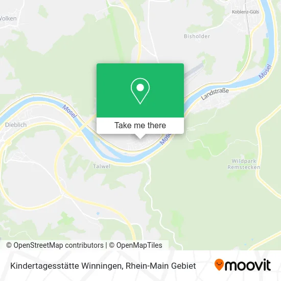 Карта Kindertagesstätte Winningen