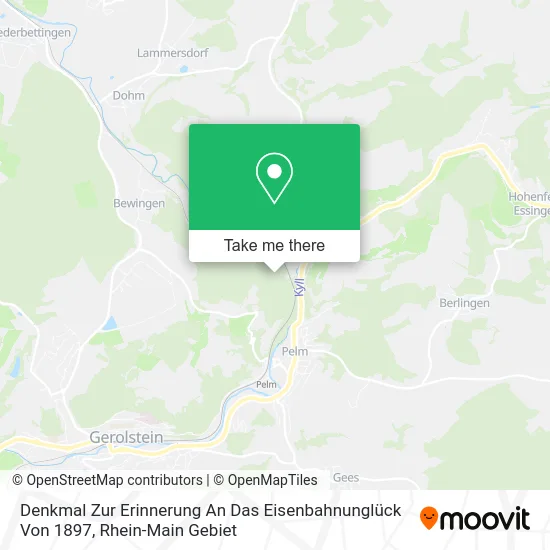 Карта Denkmal Zur Erinnerung An Das Eisenbahnunglück Von 1897