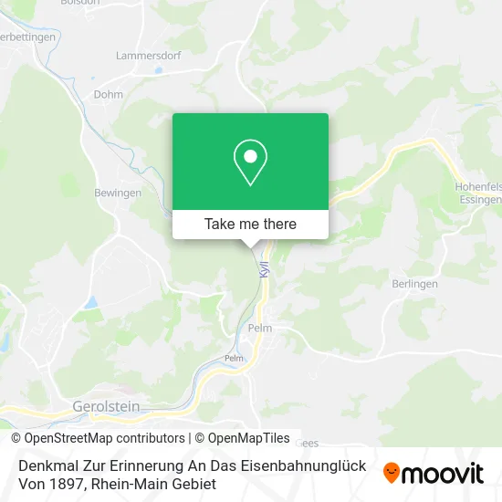 Карта Denkmal Zur Erinnerung An Das Eisenbahnunglück Von 1897