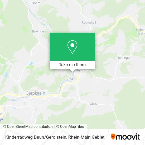 Карта Kinderradweg Daun/Gerolstein