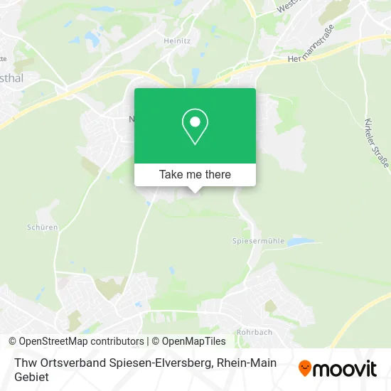 Карта Thw Ortsverband Spiesen-Elversberg