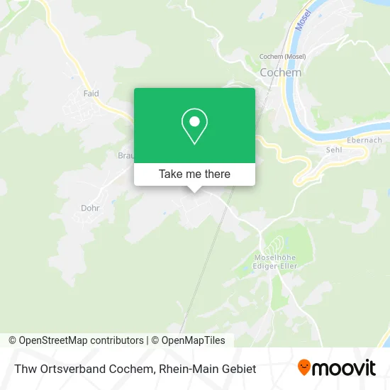 Карта Thw Ortsverband Cochem