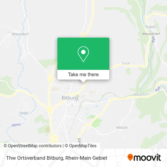 Карта Thw Ortsverband Bitburg