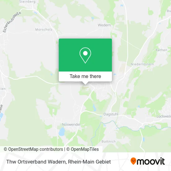 Карта Thw Ortsverband Wadern