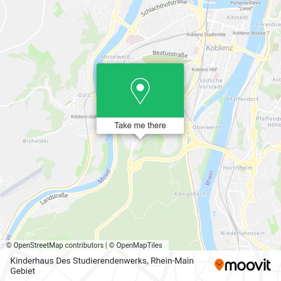 Карта Kinderhaus Des Studierendenwerks