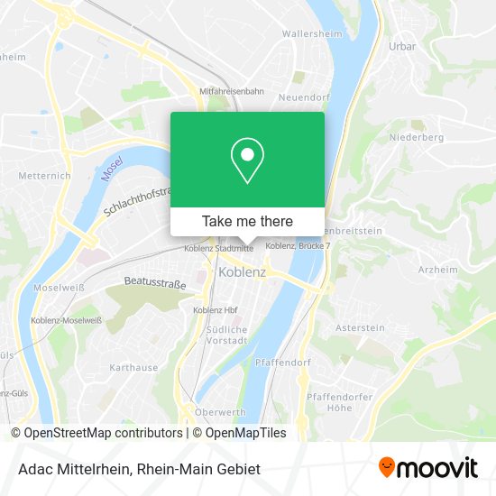 Карта Adac Mittelrhein