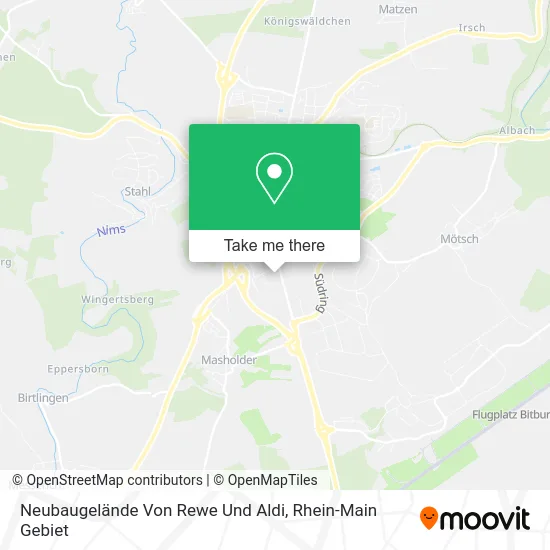 Карта Neubaugelände Von Rewe Und Aldi