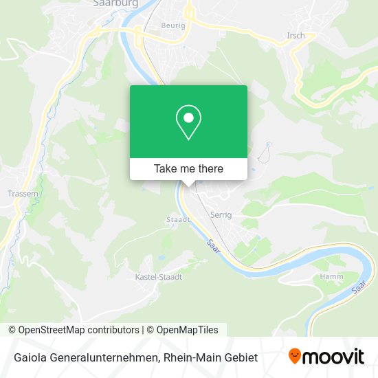 Карта Gaiola Generalunternehmen