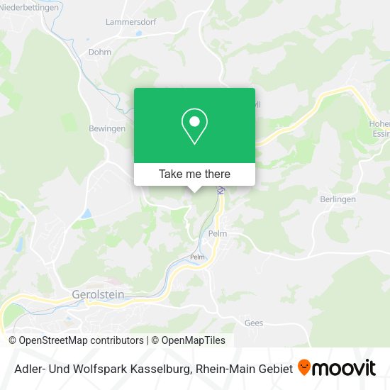 Карта Adler- Und Wolfspark Kasselburg