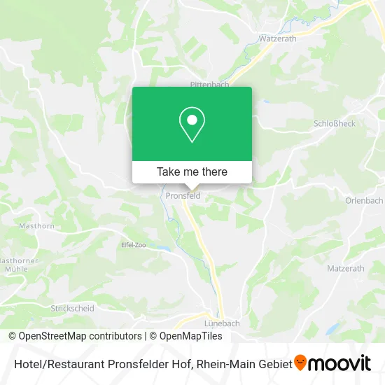 Карта Hotel / Restaurant Pronsfelder Hof
