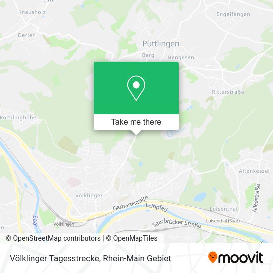 Карта Völklinger Tagesstrecke