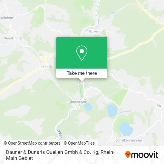 Карта Dauner & Dunaris Quellen Gmbh & Co. Kg