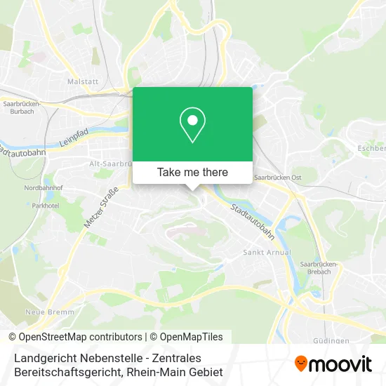 Карта Landgericht Nebenstelle - Zentrales Bereitschaftsgericht