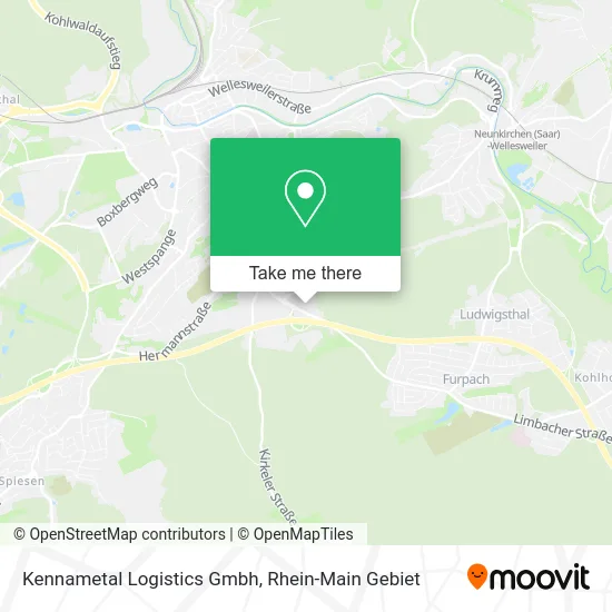 Карта Kennametal Logistics Gmbh