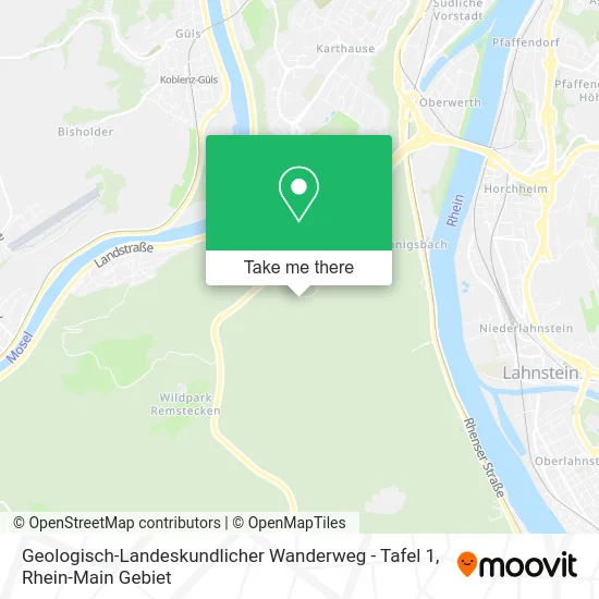 Карта Geologisch-Landeskundlicher Wanderweg - Tafel 1