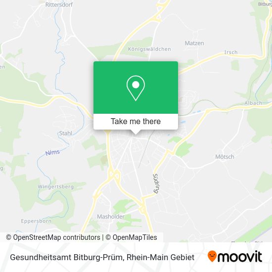 Карта Gesundheitsamt Bitburg-Prüm