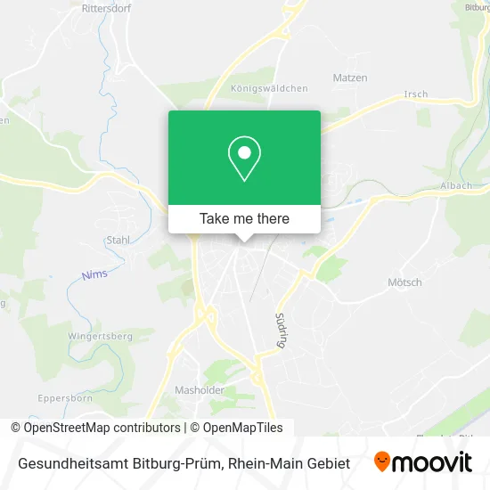 Карта Gesundheitsamt Bitburg-Prüm