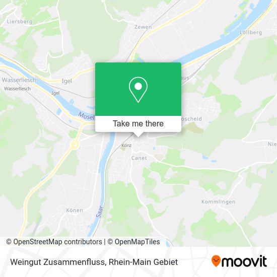 Карта Weingut Zusammenfluss