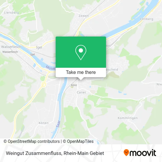 Карта Weingut Zusammenfluss