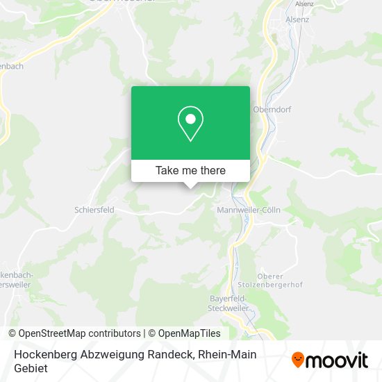 Карта Hockenberg Abzweigung Randeck